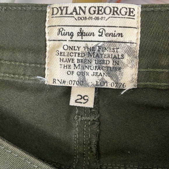 DYLAN GEORGE Olive Green Mary Skinny Cargo Jeans - Picture 6 of 8